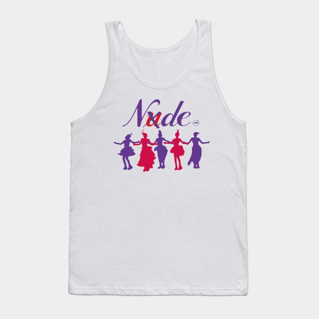 Silhouette of the dance of the group (G)idle in the nxde era Tank Top by MBSdesing 